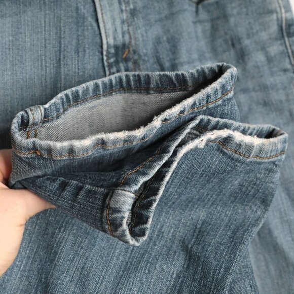 Levi's Signature Straight Fit Mens Jeans Blue Whiskered Denim Zipper Fly 32x32 - Picture 6 of 12